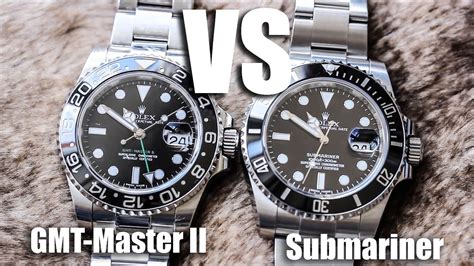 rolex gmt master 2 vs submariner